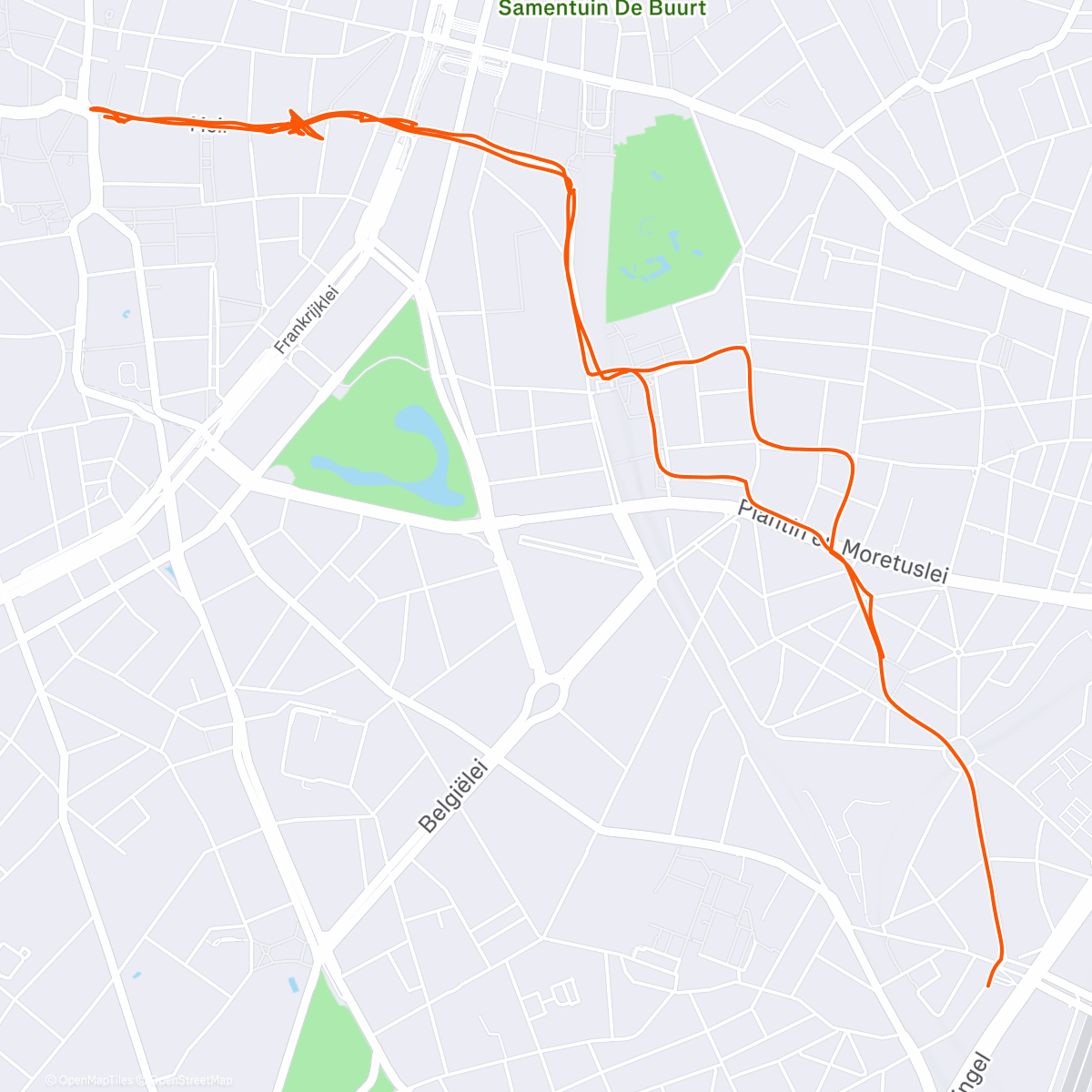 Map of the activity, Goed nieuws brengen in Antwerpen met Rijk en Co