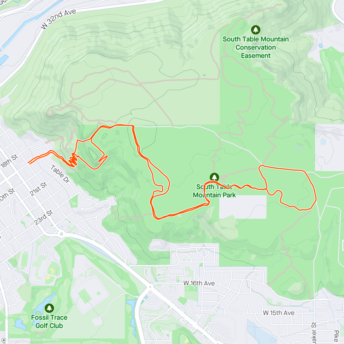 Map of the activity, First trail run postpartum 🙌🥹