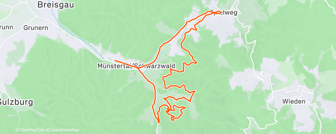 Map of the activity, Endlich mal wieder auf dem
Rad