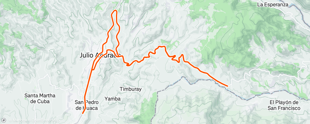 Map of the activity, 2024-12-17Ride