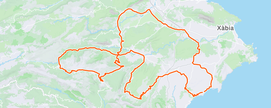 Map of the activity, Radfahren