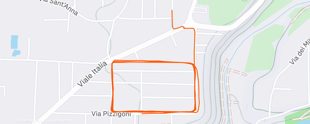 Карта физической активности (Corsa mattutina)