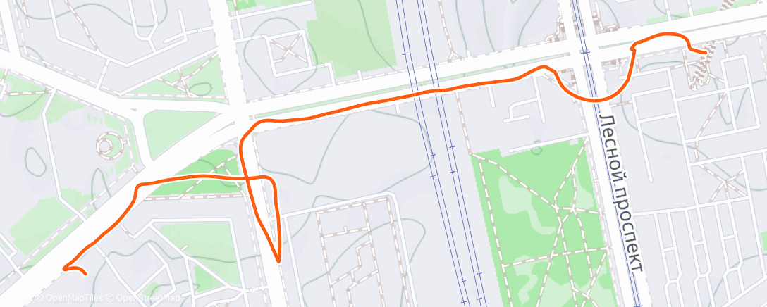 Map of the activity, Morning Run