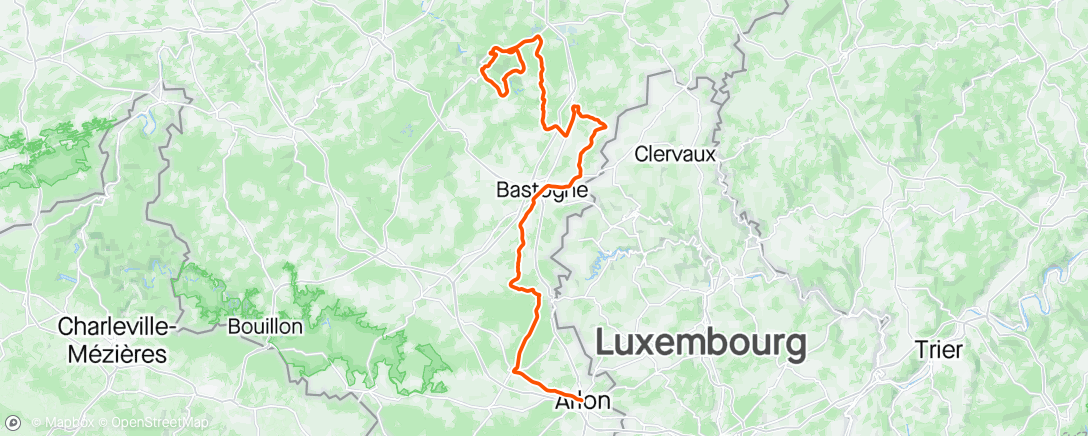 Map of the activity, Tour de Wallonie #3 WoW c’était chantier ! Trop court …