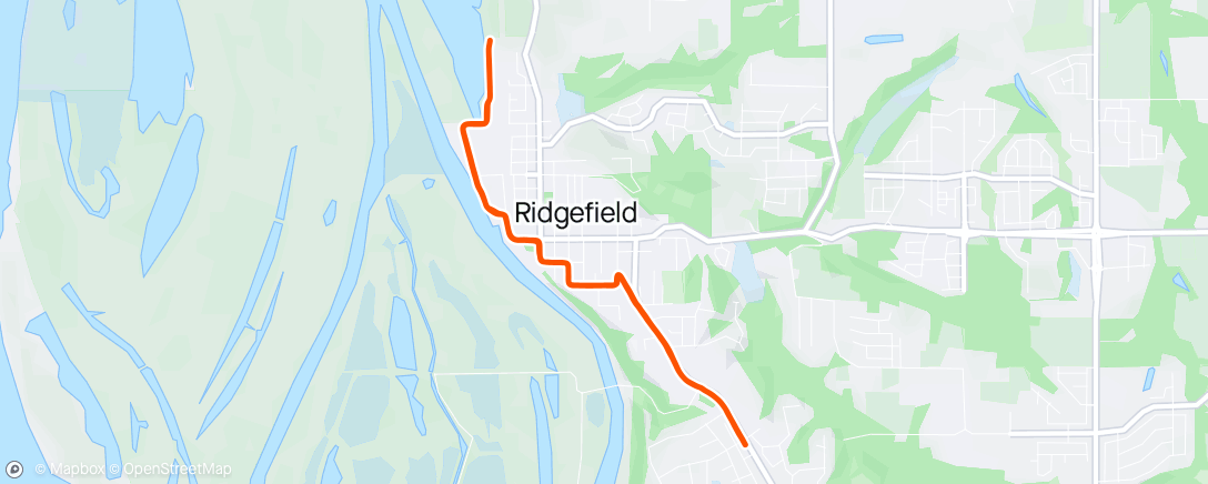 Map of the activity, Ridgefield