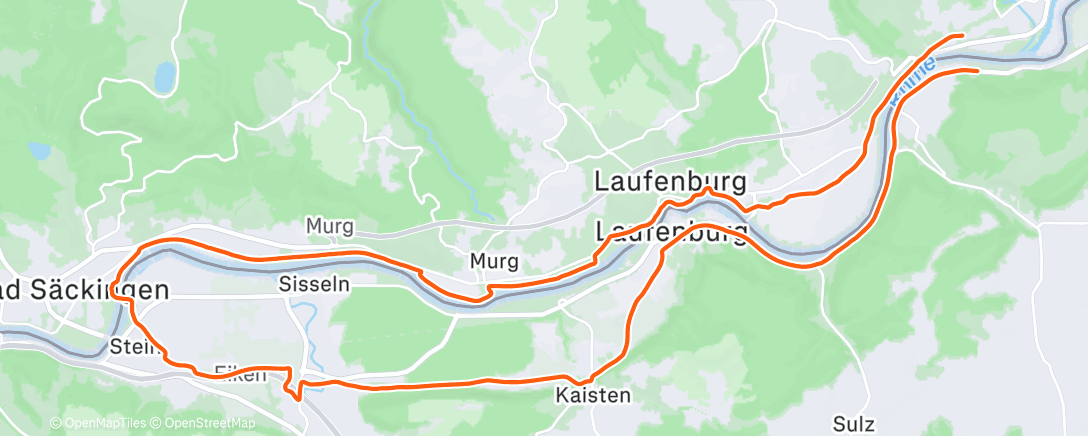 Map of the activity, Fahrt am Nachmittag