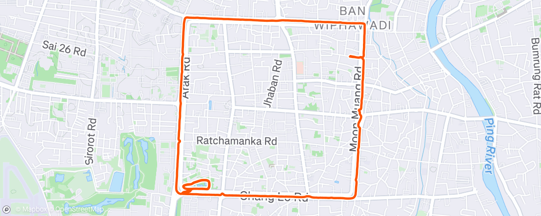 Karte der Aktivität „Chiang Mai Run 🇹🇭”