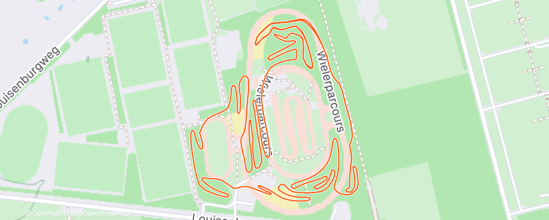 Map of the activity, Radfahren