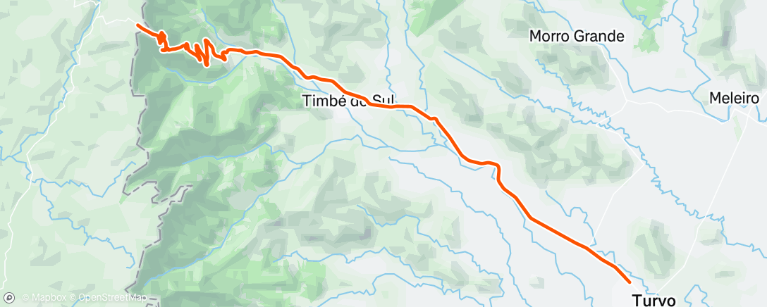 Map of the activity, Serra da Rocinha