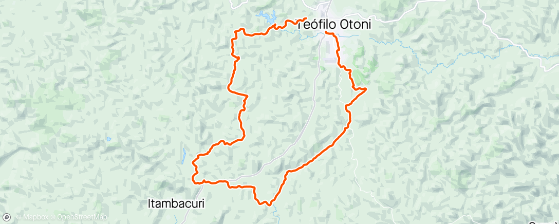 Map of the activity, Volta de Itambacuri.