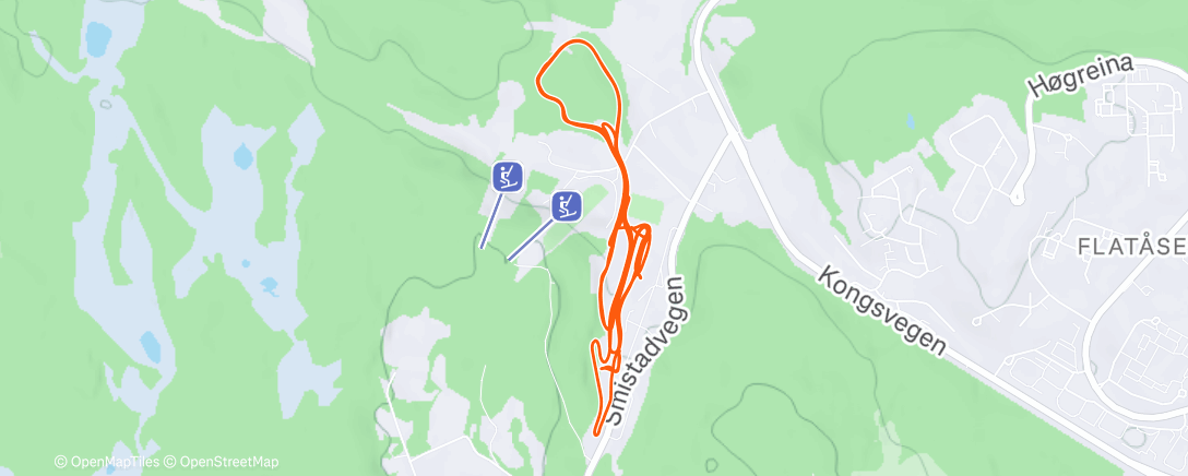 Map of the activity, Afternoon Nordic Ski