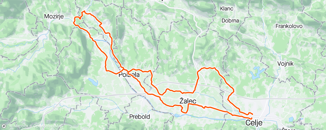 Map of the activity, Gorenjski klanc