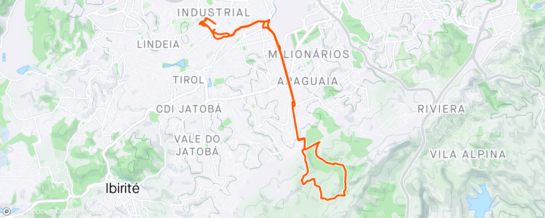 Karte der Aktivität „Manhã Ciclismo”