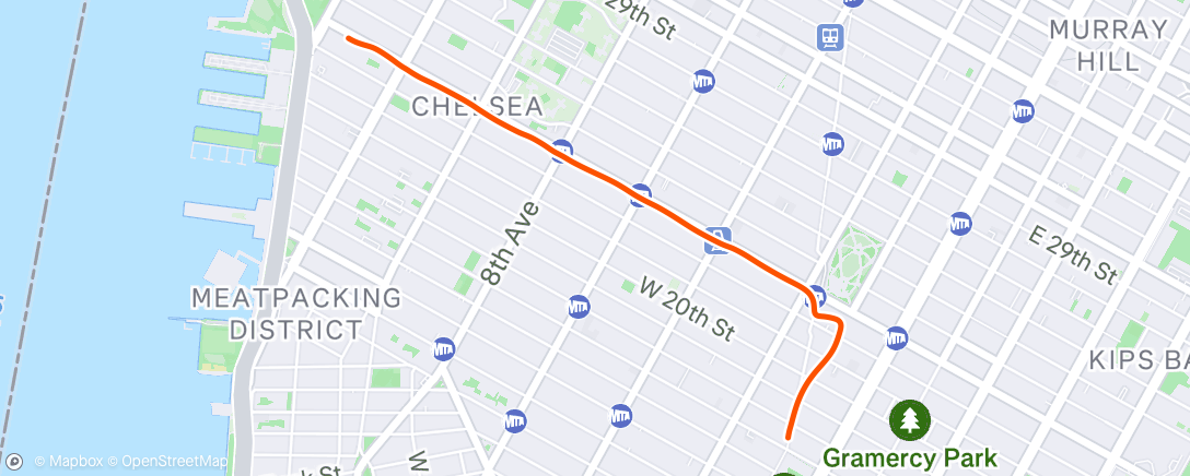 Map of the activity, Four miles with Andrew T