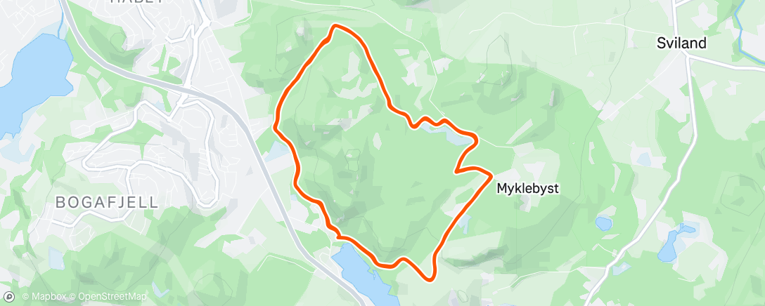 Map of the activity, Morning Run
