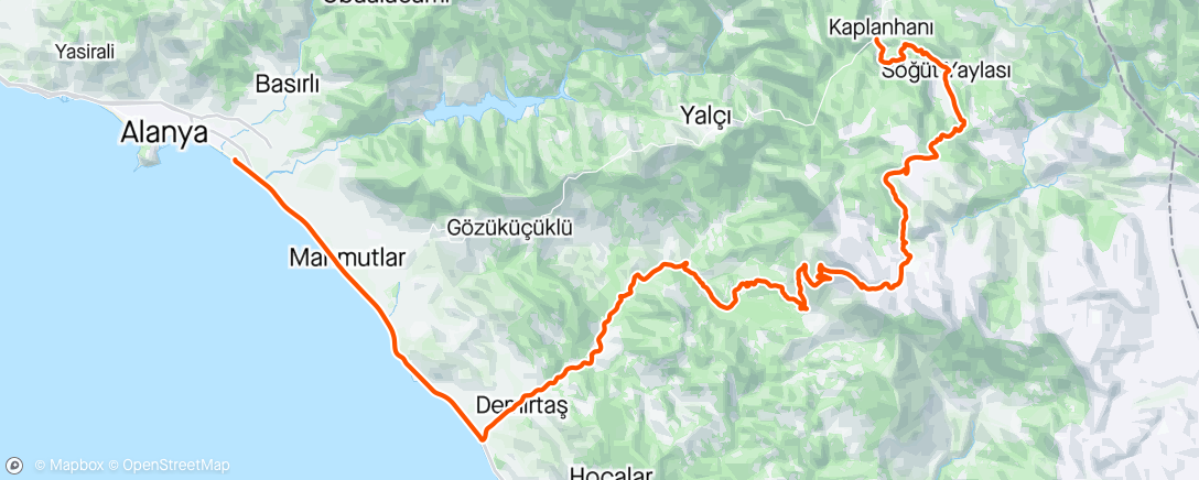 Map of the activity, DRT camp 7 day . Half epic. Fucking DI2 rear  derailleur🤦‍♂️