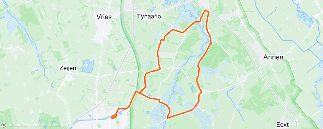 Map of the activity, 4x8 proberen de hartslag omhoog te krijgen