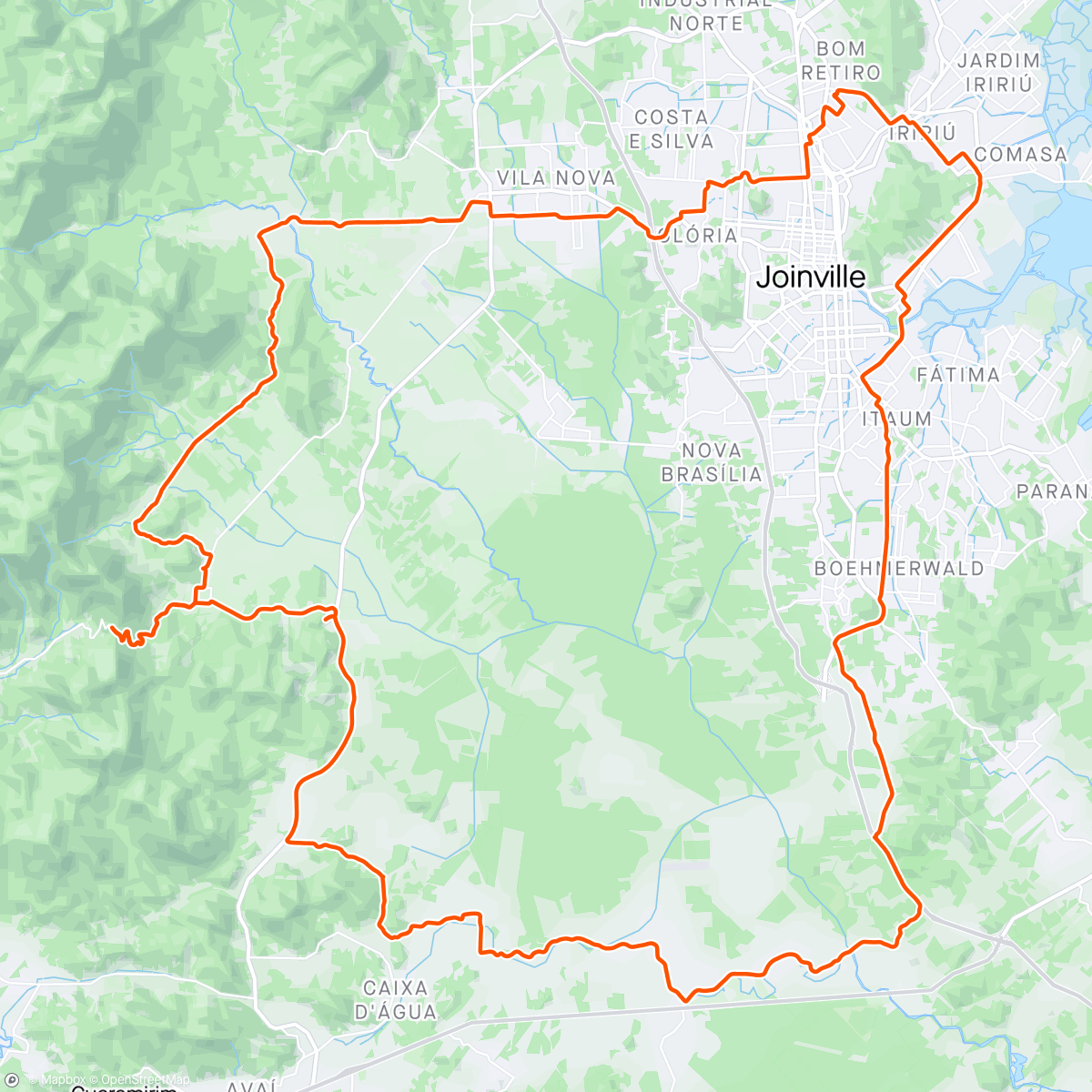 Map of the activity, Poço grande _Pista do Brema _Mamas _ Alpina