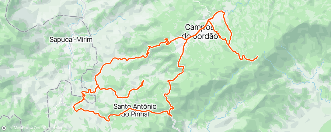 Map of the activity, Reconhecimento L’Étape Campos do Jordão