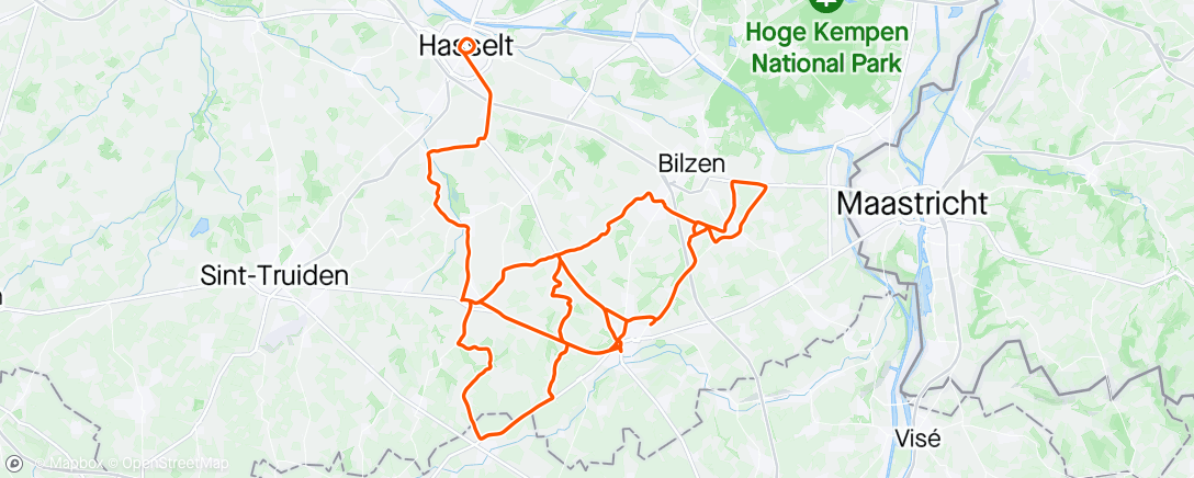 Mapa da atividade, Ronde Van Limburg