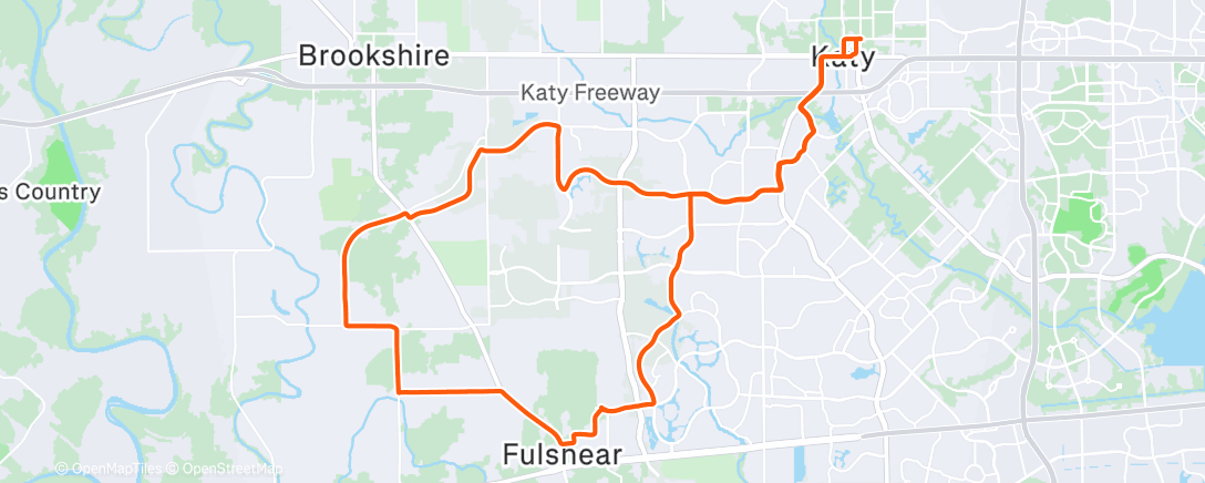 Map of the activity, Afternoon Ride