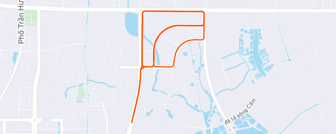 Map of the activity, Morning Run