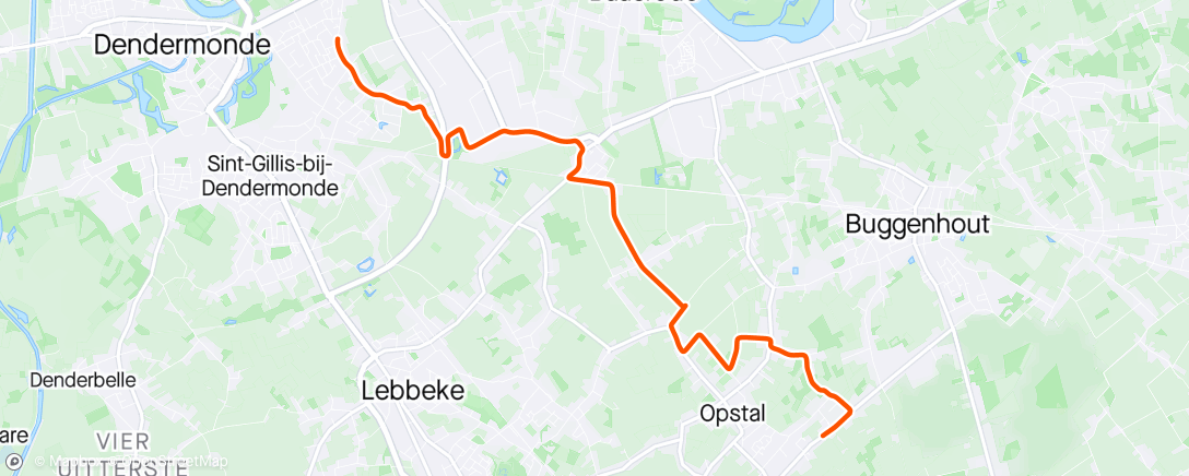 Map of the activity, Loswandelen.