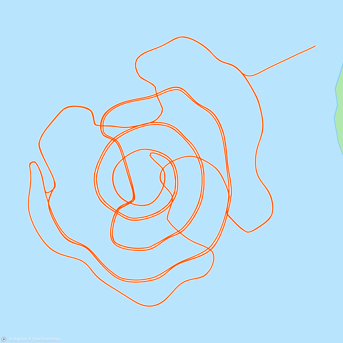 Mapa da atividade, Zwift - Sweet Spot in Watopia