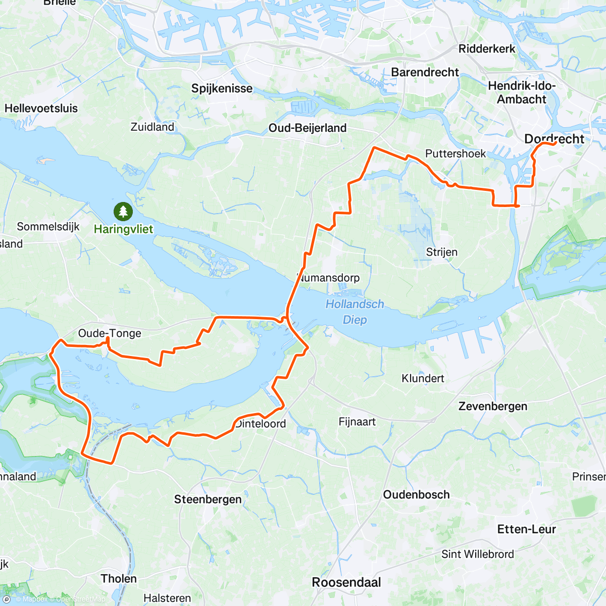 Map of the activity, Bollen ritje 🌹🌷 op de dag van de fietshelm 🪖