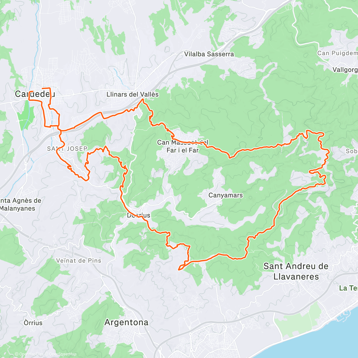 Map of the activity, Ruta perfecte 2.0 🚵‍♀️
