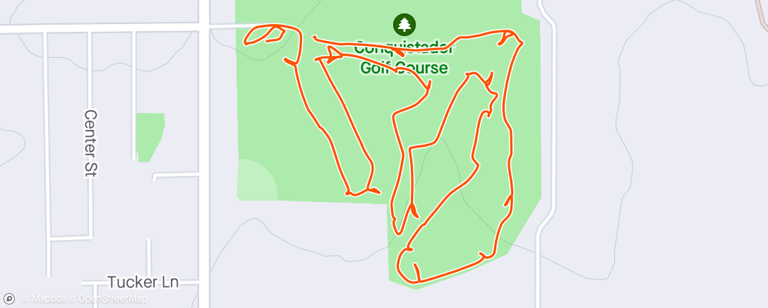 Map of the activity, Golf with Dad
