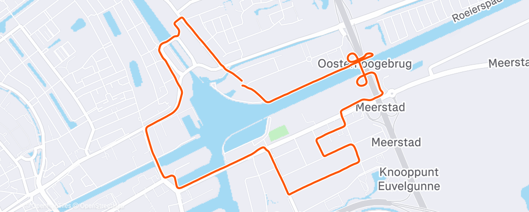 Map of the activity, Namiddagloop