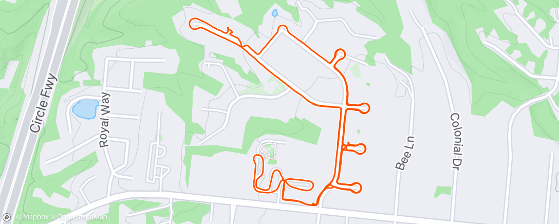 Map of the activity, Afternoon Walk