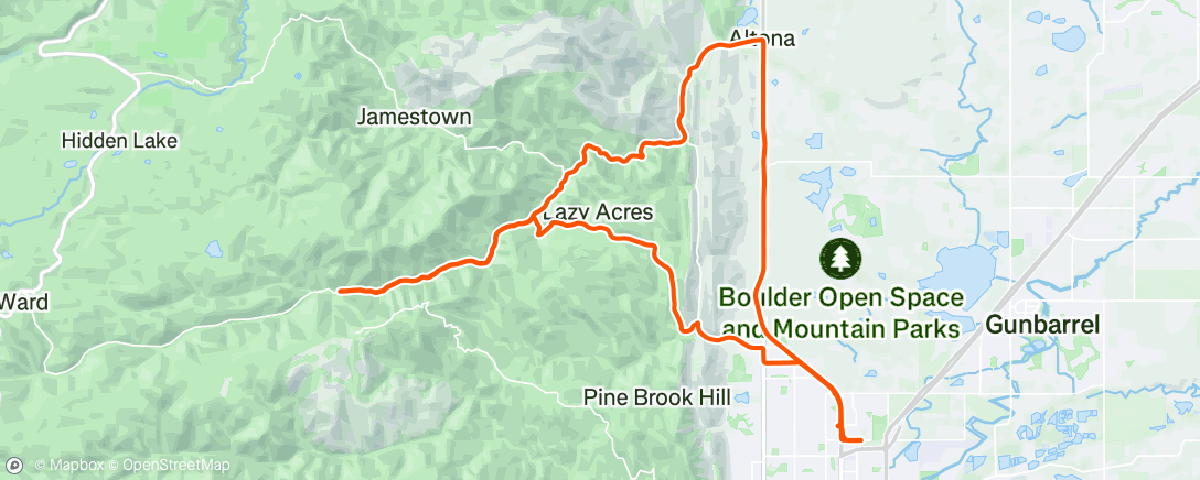 Map of the activity, Morning Ride