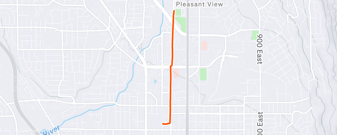 Map of the activity, Morning Run