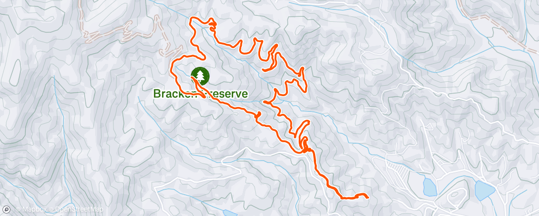 Map of the activity, Morning Hike