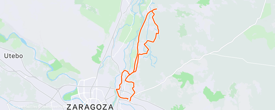 Map of the activity, Entrenamiento matutino