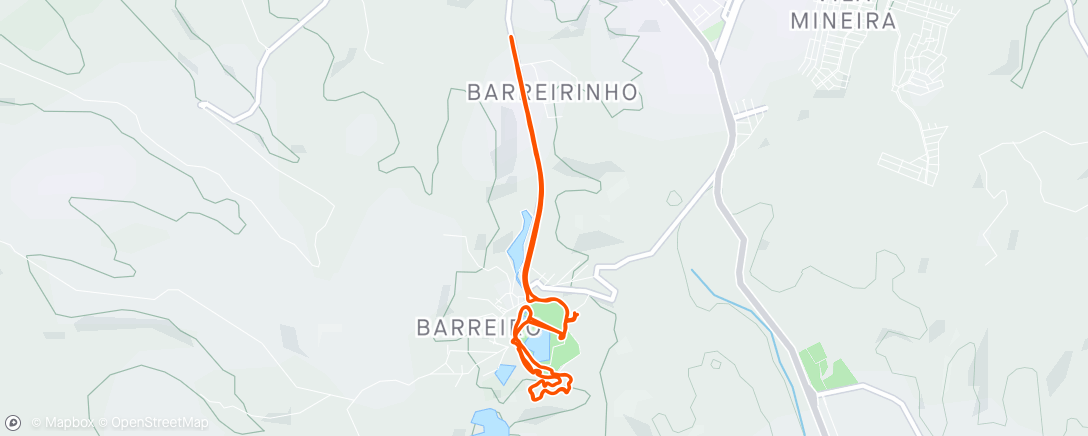 Map of the activity, First day on the track in Axará🇧🇷