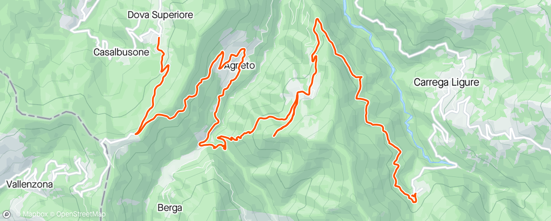 Карта физической активности (Cammino dei ribelli - Tappa 5)