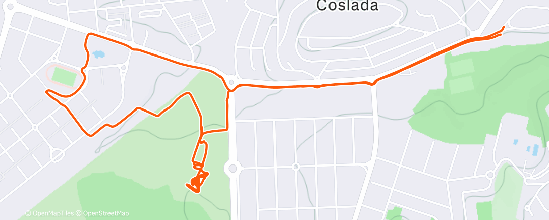 Карта физической активности (Afternoon Mountain Bike Ride)