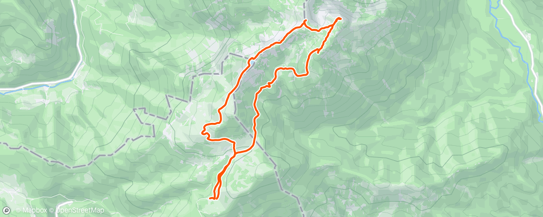 Map of the activity, Morning Hike