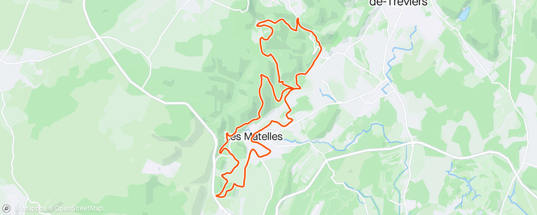 Karte der Aktivität „Transmédiévale - Les Matelles”