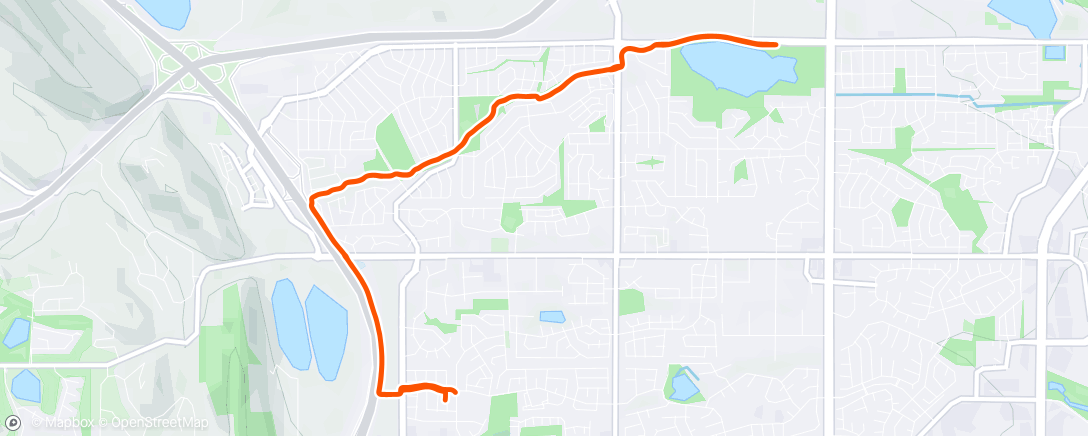 Map of the activity, Morning Run