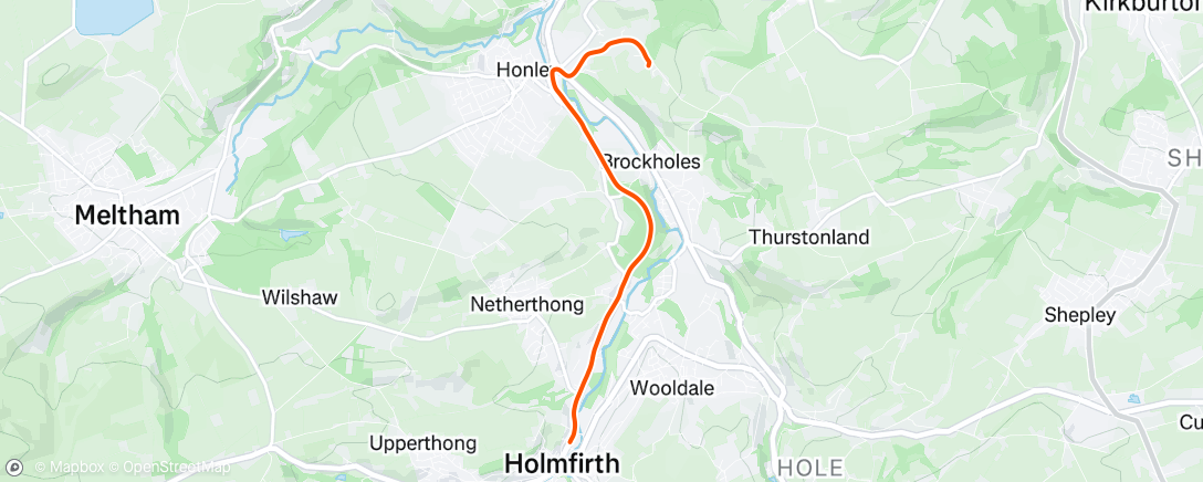 Map of the activity, Morning Run