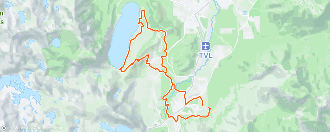 Map of the activity, Fallen Leaf loop