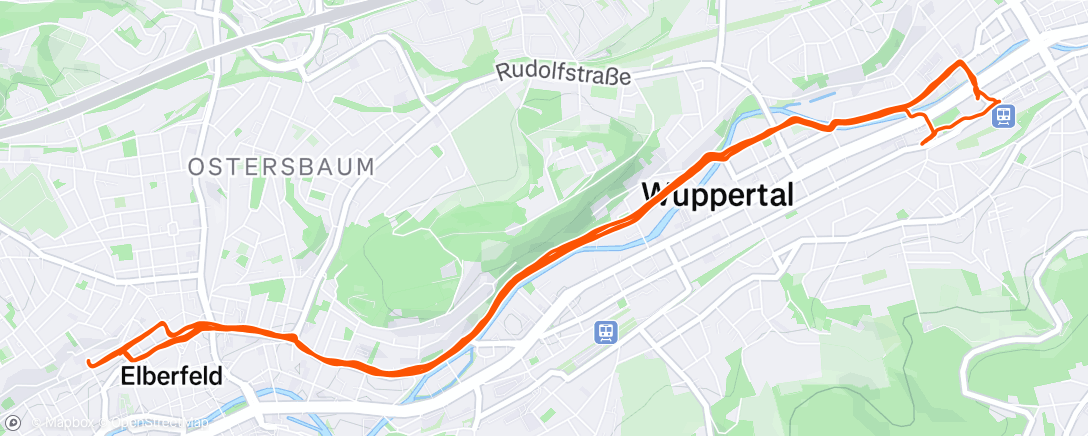Map of the activity, Evening Ride