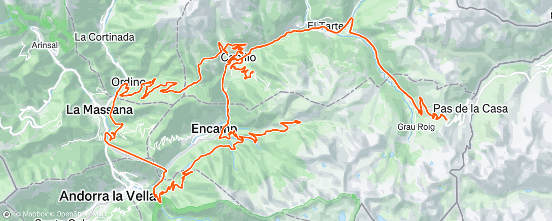Map of the activity, Sortie vélo le matin