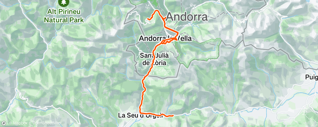 Map of the activity, Morning Ride