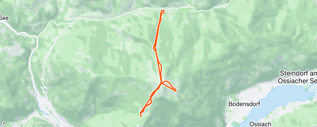 Map of the activity, Slopes - A morning skiing at Gerlitzen