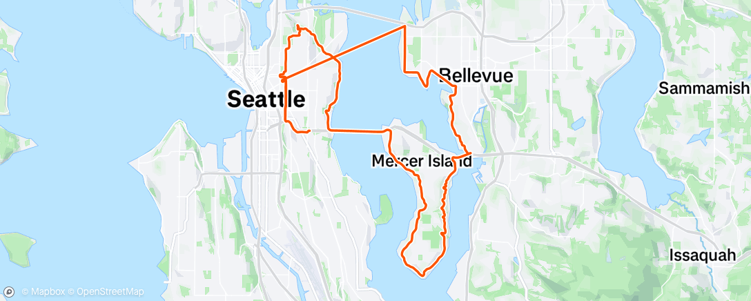 Map of the activity, Morning Ride